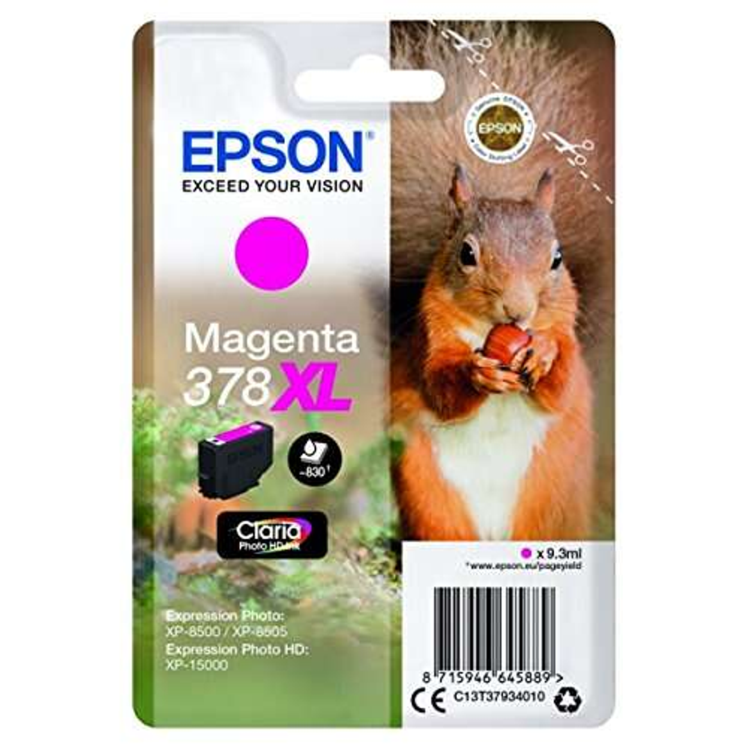 Epson 378XL Magenta Cartucho de Tinta Original - C13T37934010 1