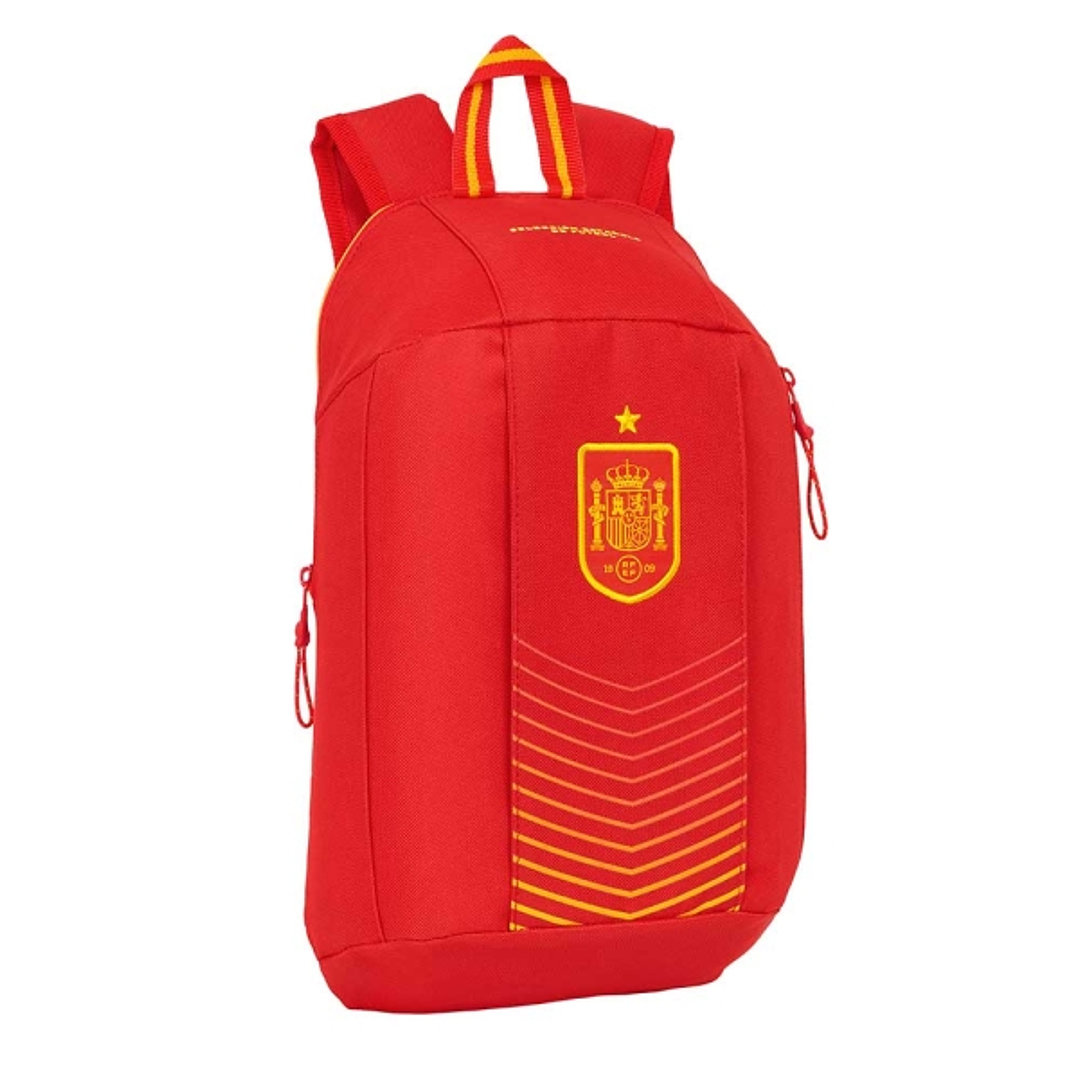 Safta Seleccion Española de Futbol Mini Mochila - Hombreras Ergonomicas - Cremallera - Asa Superior - 8.5L - 220x100x390mm - Color Rojo 1