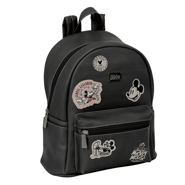Safta Mickey Mouse Mini Mochila - Cremallera - Bolsillo Frontal - Tirador Doble - Bolsillo Lateral - Interior Forrado - Hombreras Ajustables - Asa Sup 1