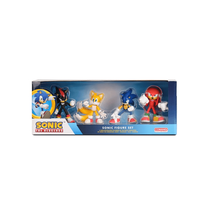 Comansi Set Sonic Clásico 4 Figuras  - Sonic, Tails, Knuckles, Shadow - Coleccionable - Regalo Gamer 1