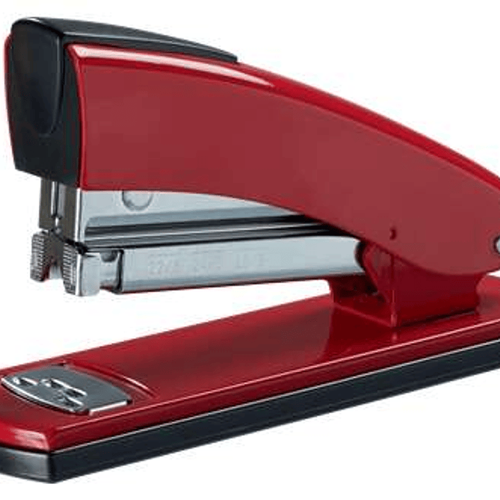 Petrus 2001 Grapadora Metalica Retro - Hasta 30 Hojas - Grapado Cerrado, Abierto y Clavado - Color Rojo 1