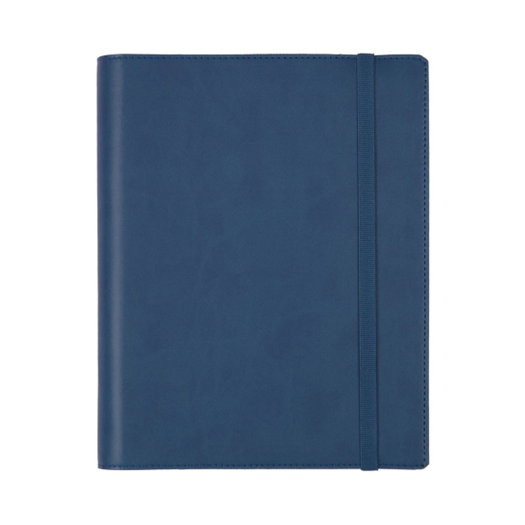 Finocam Duoband Agenda con Bloc de Notas en Catalan - Anual 2026 - Formato E10 - 168x15x226mm - Semana Vista Horizontal - Color Azul 1