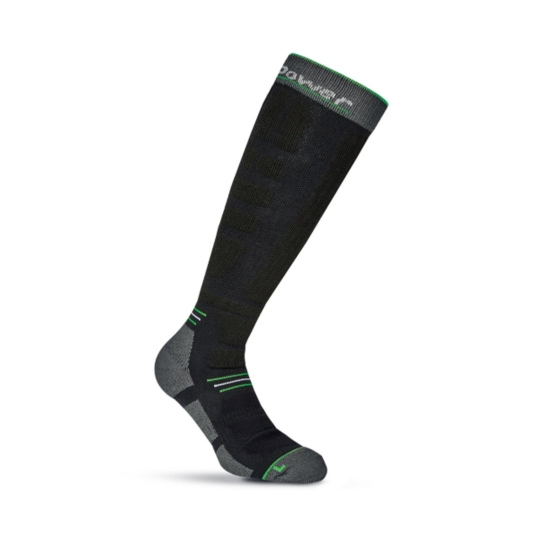 Upower Zenith Calcetines Largos de Trabajo - Talla M - Tecnologia PowerFit, Compresion Gradual, Soporte en Tobillos, Canales de Ventilacion, Costuras  1