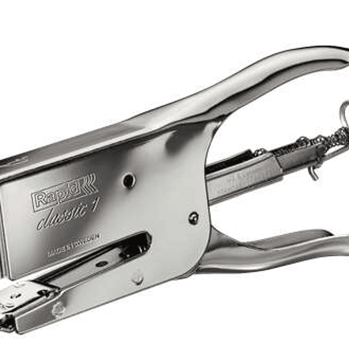 Rapid K1 Grapadora de Tenaza Metalica - Hasta 50 Hojas - Grapado Abierto y Cerrado - Color Cromado 1