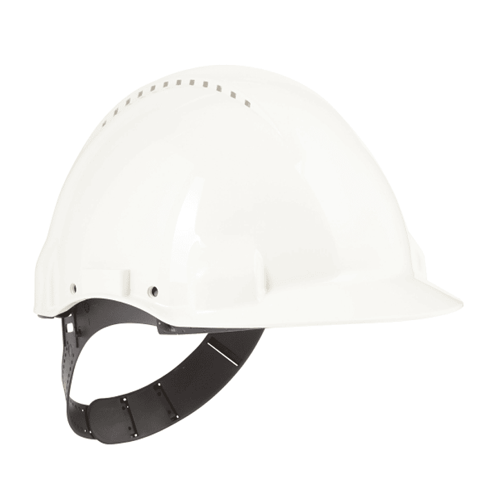 3M Casco de Proteccion - con Ventilacion - Sensor Uvicator - Pin de Ajuste - Color Blanco 1