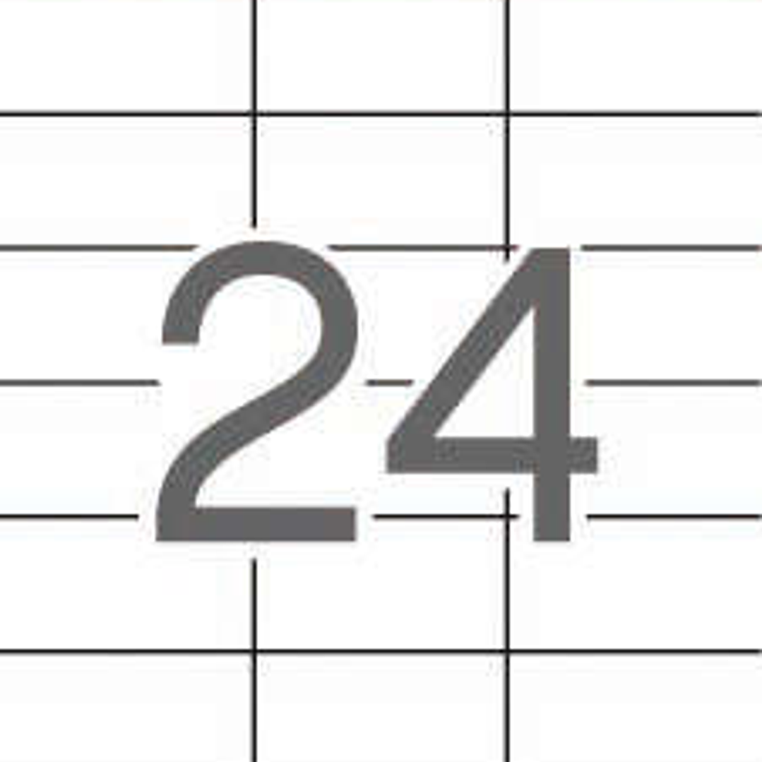 Apli Etiquetas Translucidas Resistentes Intemperie 70.0 x 37.0mm 20 Hojas 1