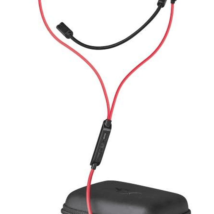 Trust Gaming GXT 408 Cobra Auriculares con Microfono - Microfono Desmontable - Multiplataforma - Altavoces Activos 10mm - Cable Rojo de 1.20m - Color  1