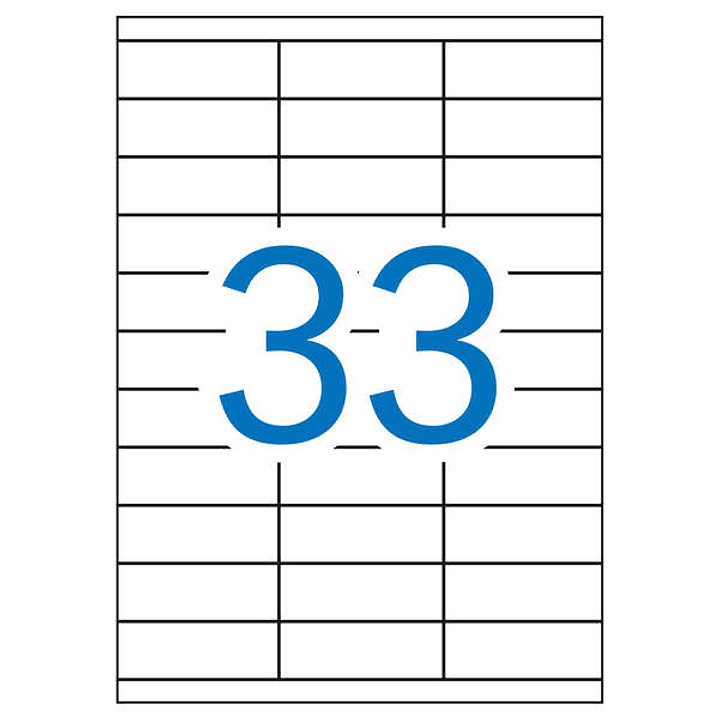 Apli Etiquetas Blancas Permanentes Recicladas 70.0 x 25.4mm 100 Hojas 1