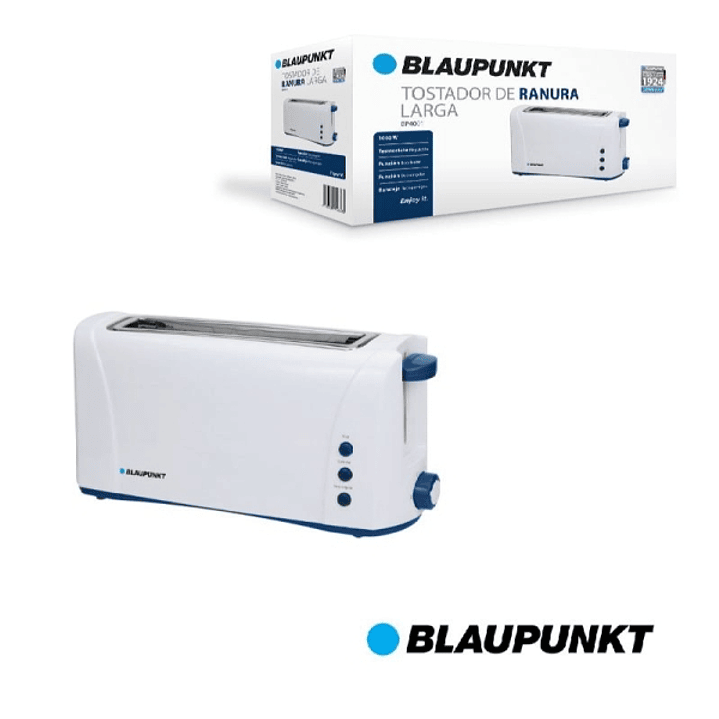 Blaupunkt BP4001 Tostadora Ranura Larga 1000W - 6 Niveles de Tostado con Termostato - Funcion Recalentar y Descongelar - Boton de Parada Rapida - Band 1