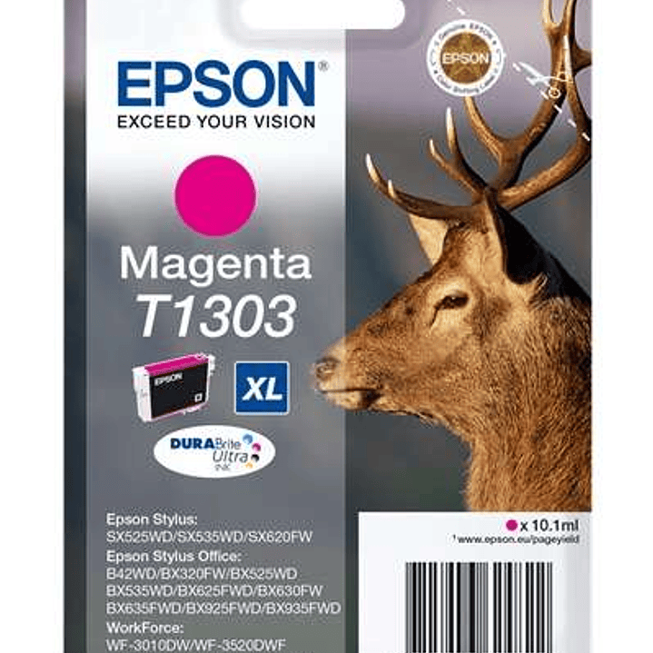 Epson T1303 Magenta Cartucho de Tinta Original - C13T13034012 1