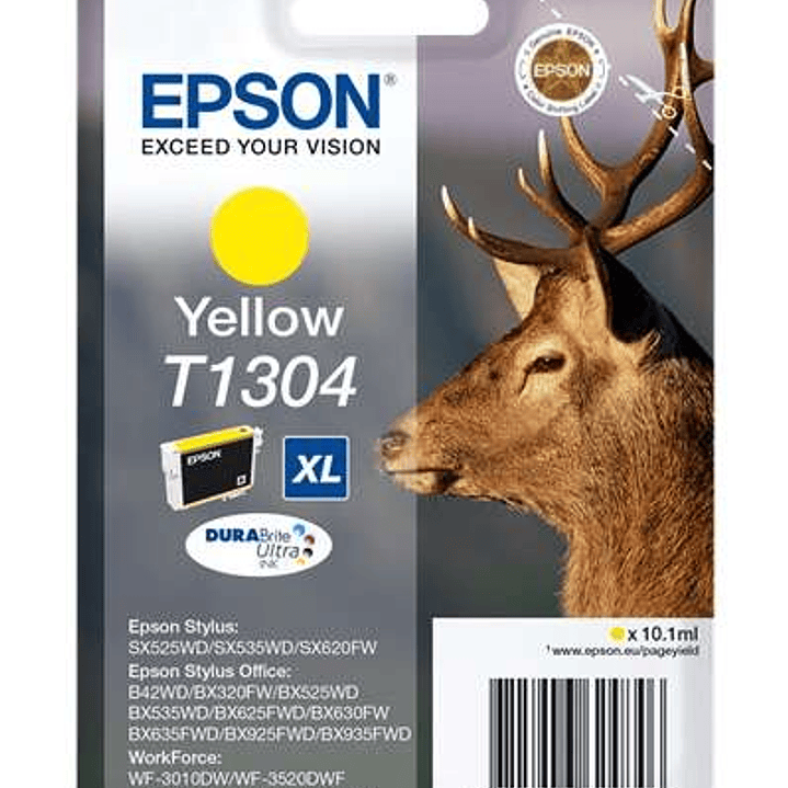 Epson T1304 Amarillo Cartucho de Tinta Original - C13T13044012 1