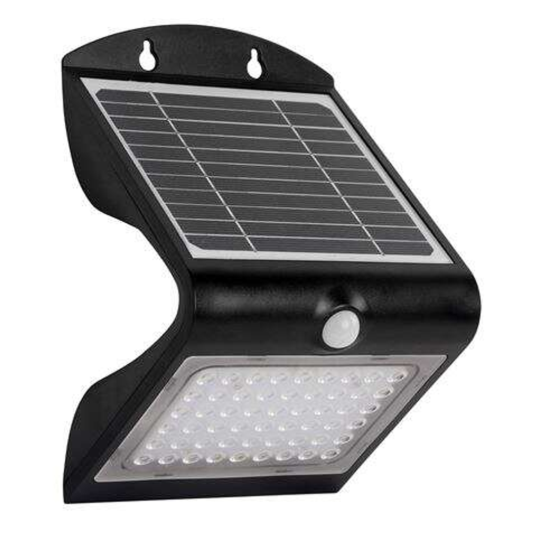 Elbat Aplique Led Solar Doble Iluminacion 4W - 500LM - Luz Fria 6000K - Luz Calidad 3000K - Sensor de Movimiento 1