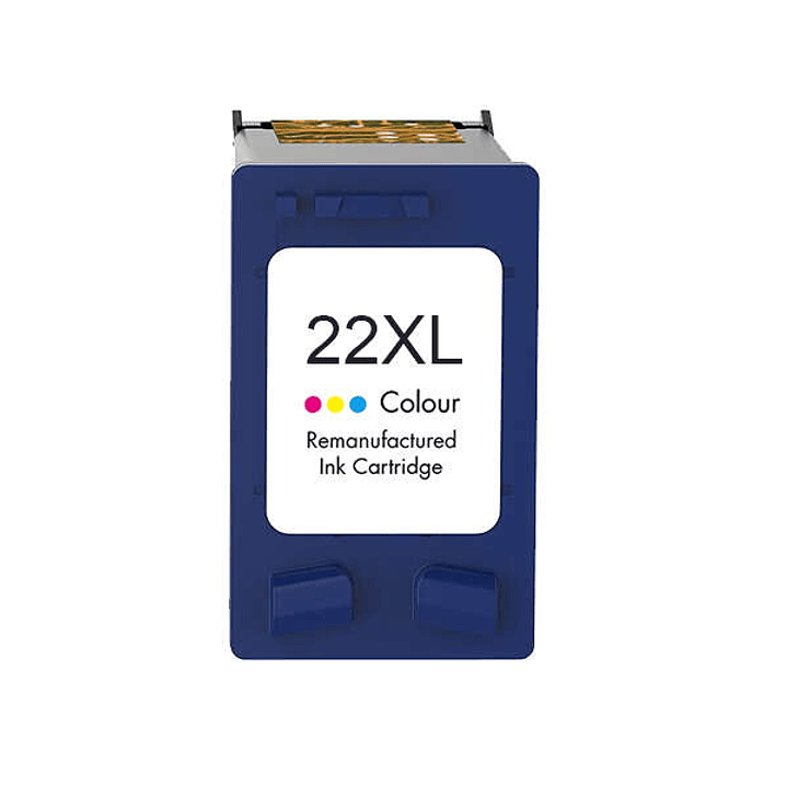 Remanufacturado HP 22XL Color Cartucho de Tinta - Reemplaza C9352AE/C9352CE 1