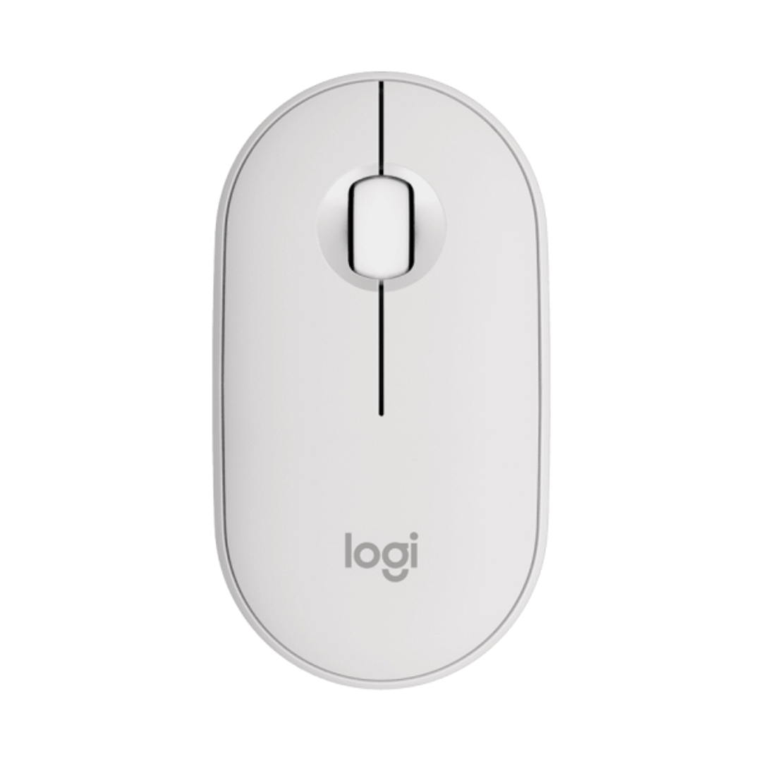 Logitech Pebble Mouse 2 M350s Raton Inalambrico USB 1000dpi - Multidispositivo - Uso Ambidiestro - Color Blanco 1