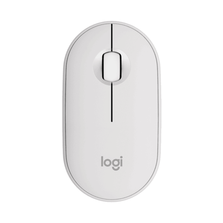 Logitech Pebble Mouse 2 M350s Raton Inalambrico USB 1000dpi - Multidispositivo - Uso Ambidiestro - Color Blanco 1