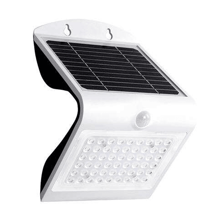 Elbat Aplique LED Solar - 4W - 500lm - Doble Iluminacion - Color Blanco 1