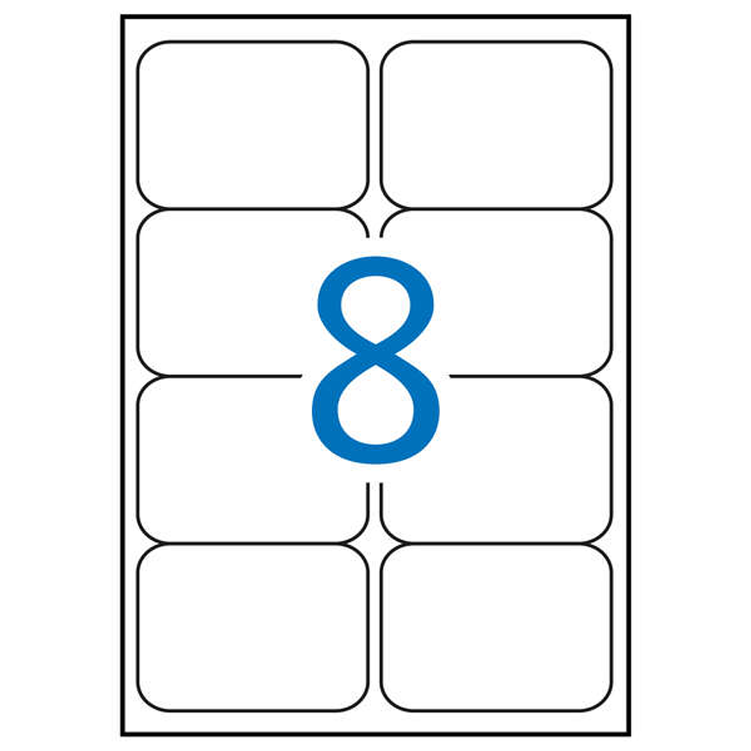 Apli Etiquetas Blancas Resistentes Intemperie 99.1 x 67.7mm 20 Hojas 1