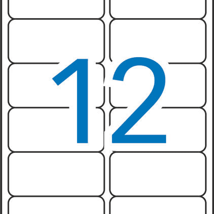 Apli Etiquetas Blancas Resistentes Intemperie 99.1 x 42.3mm 20 Hojas 1