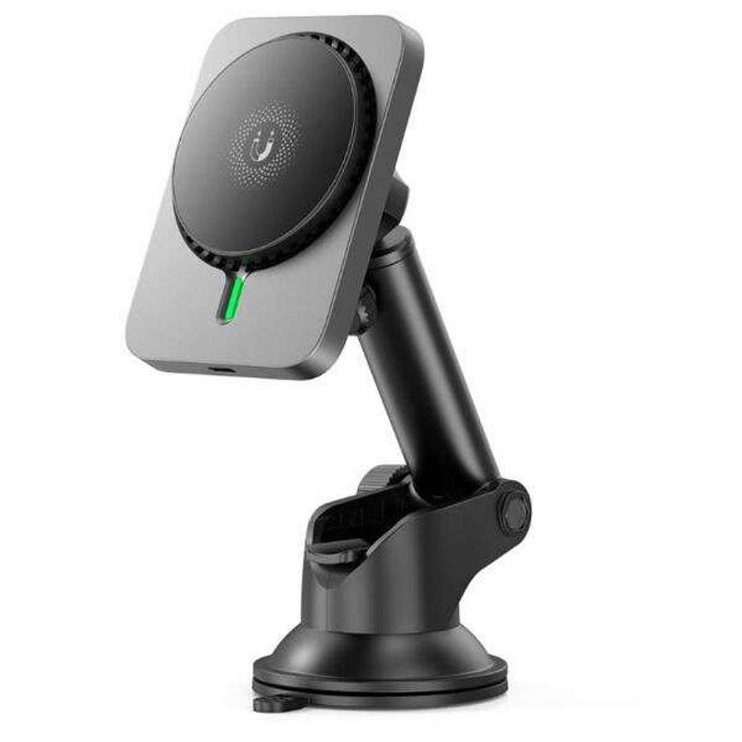 XO Soporte Imantado con Base de Carga Inalambrica 15W - Color Negro 1