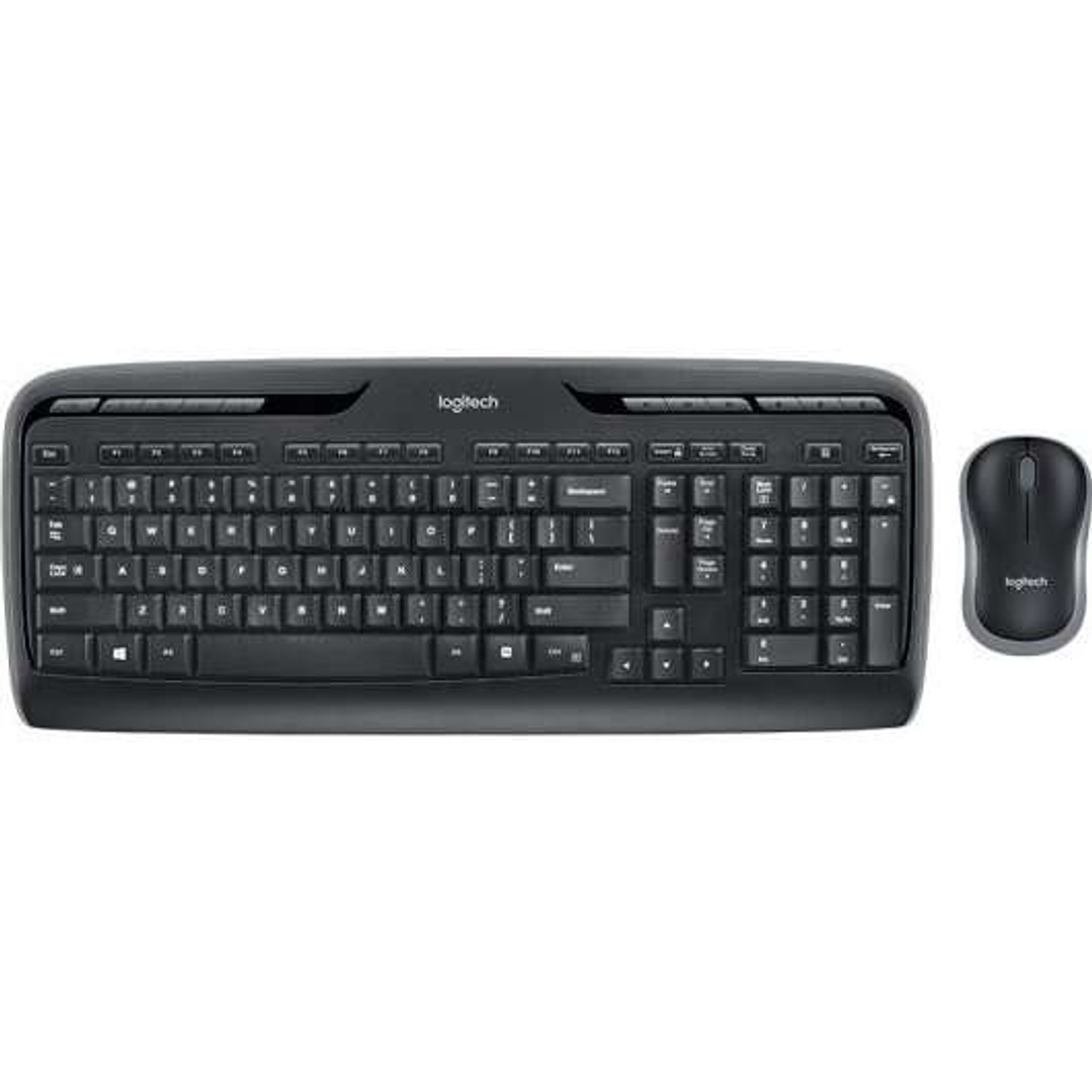 Logitech MK330 Pack Inalambrico Teclado Multimedia + Raton 3 Botones - Uso Ambidiestro - Color Negro 1