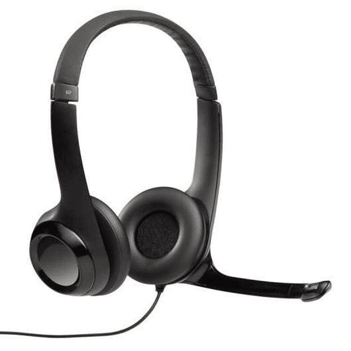 Logitech H390 Auriculares con Microfono Plegable USB - Diadema Ajustable - Almohadillas Acolchadas - Controles en Cable - Cable de 2.33m - Color Negro 1