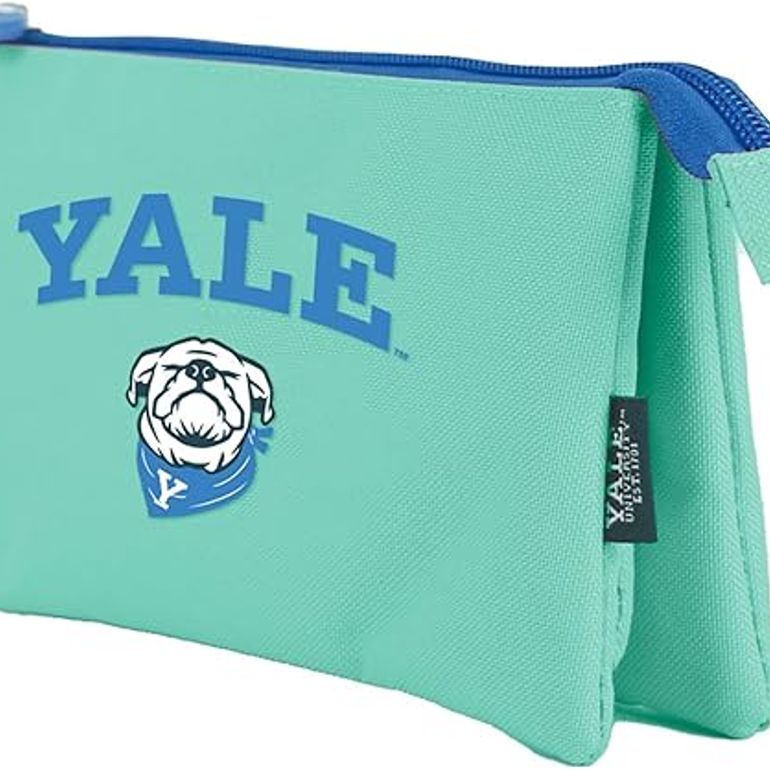 Dohe Yale Dog Portatodo Triple - Cierre Doble con Cremallera y Tirador de Goma 1