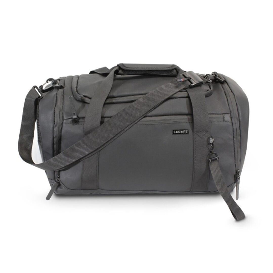 Lagart Bolsa de Viaje Deportiva 45L - Varios Compartimentos - Asas de Mano - Bandolera Ajustable - Medidas 47x27x24cm - Color Negro 1