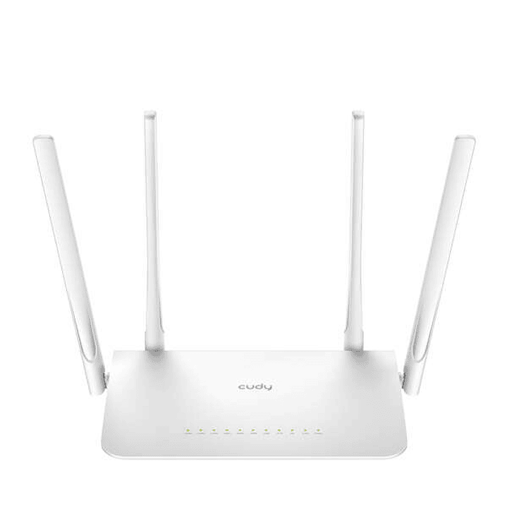 Cudy WR1300 Smart Router WiFi AC1200 Doble Banda - 1x Puerto Wan 1000/100/10 Mbps y 4x Puertos Lan 1000/100/10 Mbps - 4 Antenas Externas 1