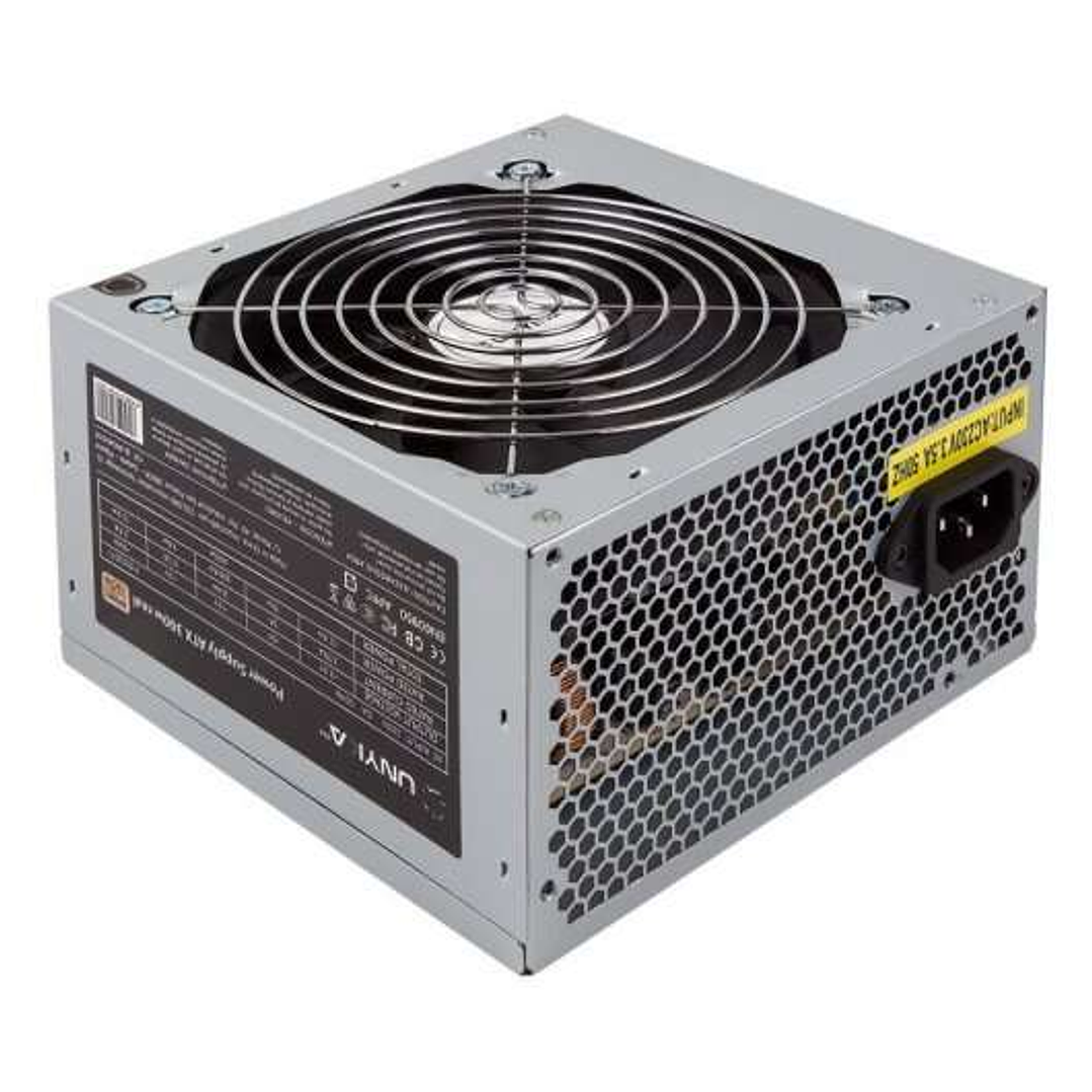 Unykach ATX 300W 85% Eficiencia Fuente de Alimentacion 300W ATX 2.3 - PFC Activo - Ventilador 120mm 1
