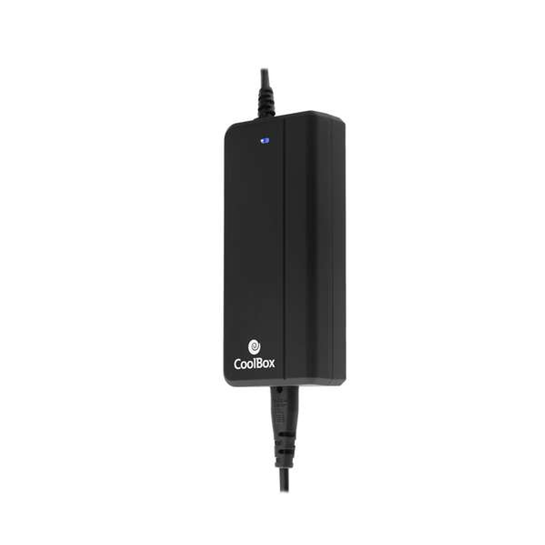CoolBox Cargador de Portatil Automatico Universal 90W - Puerto USB 2.1A para Smartphones y Tablets - 14 Conectores Diferentes - Cable 1,50m Alimentaci 1