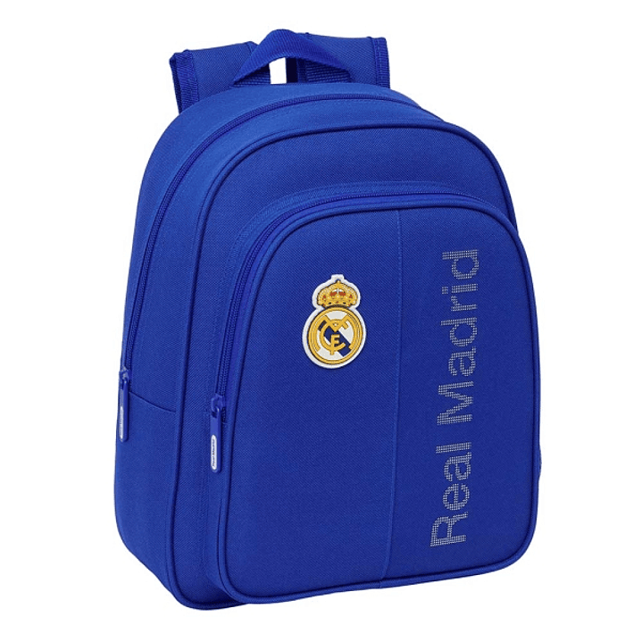 Safta Real Madrid Mochila Infantil - Adaptable a Carro - Bolsillos Laterales - Hombreras Acolchadas - Bolsillo Frontal - Asa Superior - 9L - 270x100x3 1