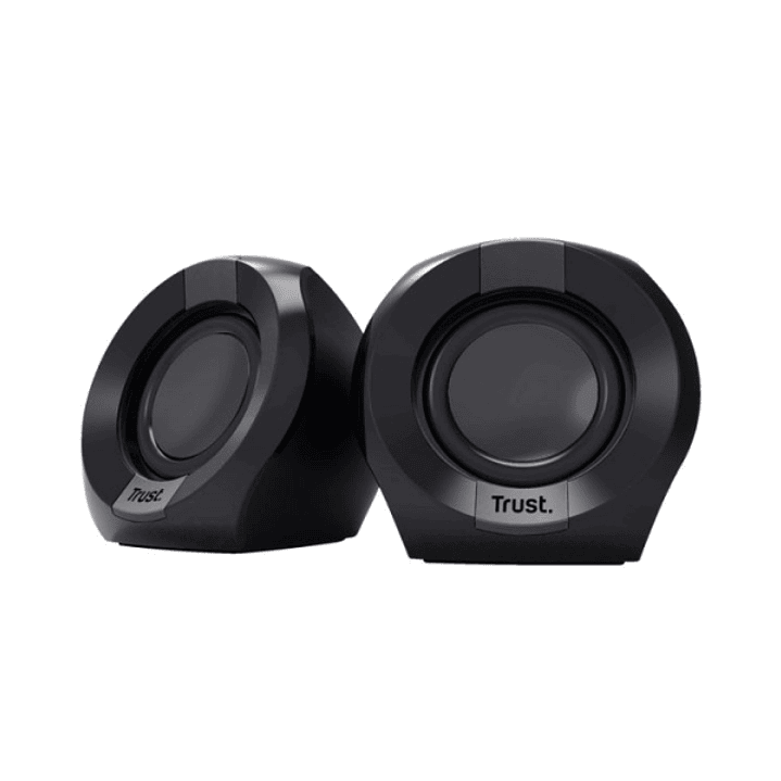 Trust Altavoces 2.0 USB 8W - Entrada y Salida Jack 3.5mm - Cable de 1.30m - Color Negro 1