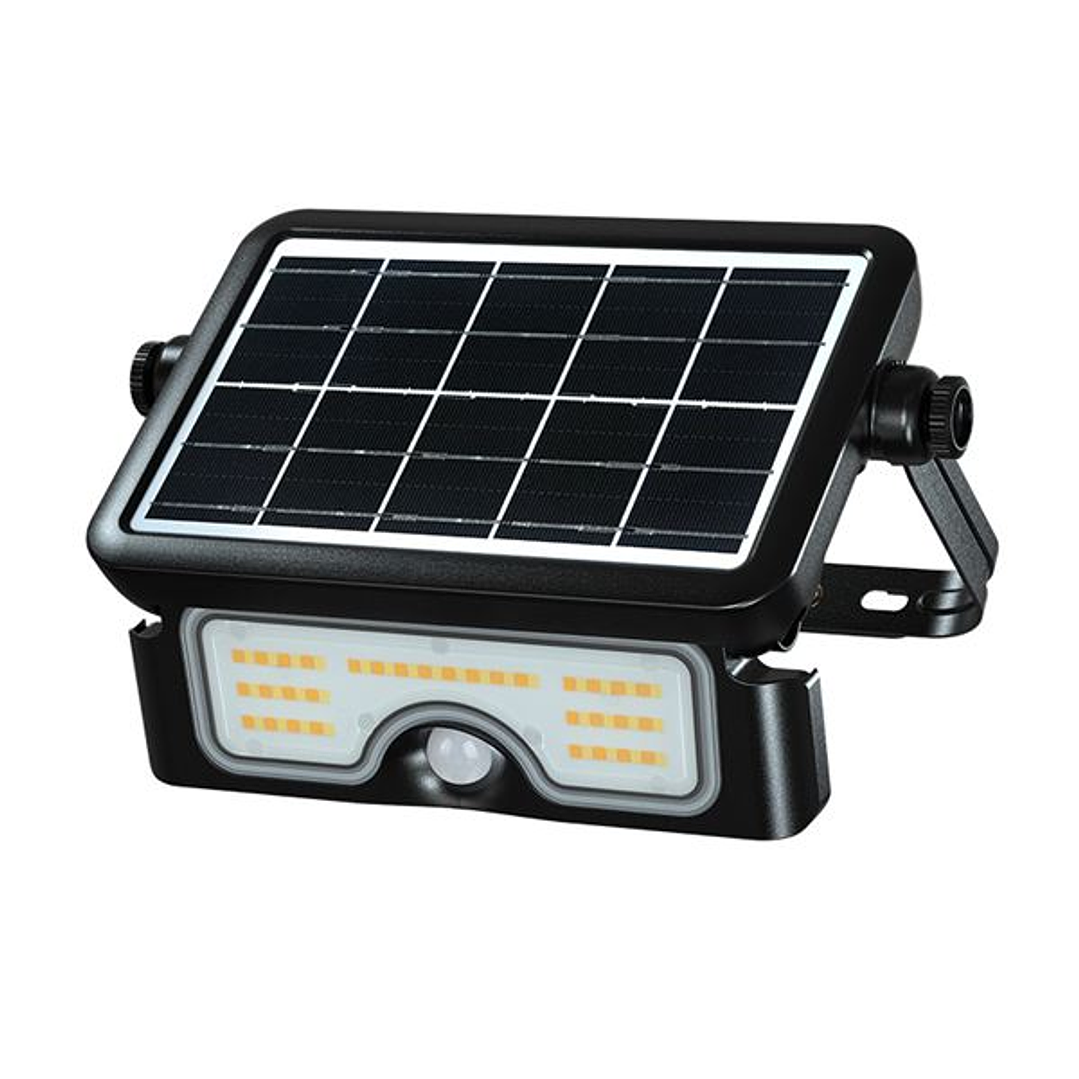 Elbat EB0574 Foco Led Solar 7W - 900LM - CCT 3000K/4000K/6000K - Luz Calida, Blanca y Fria - Sensor de Movimiento 1