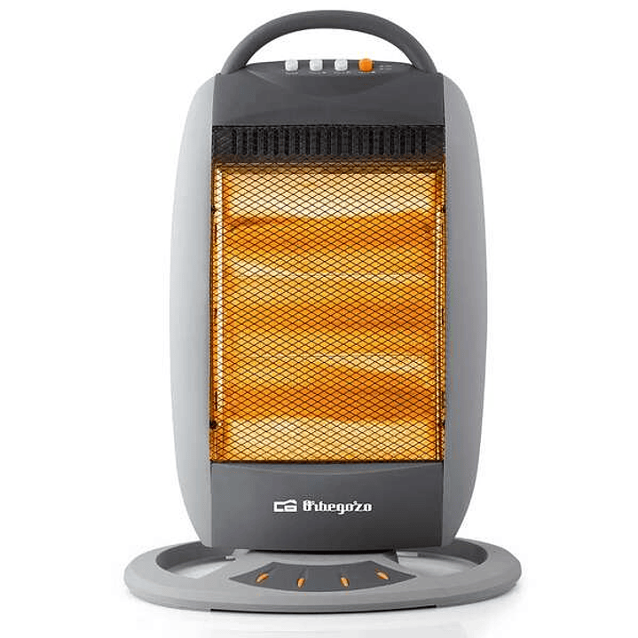 Orbegozo BP 5008 Calentador Halogeno Portatil - Potencia de 1200W - Silencioso - Emision Instantanea de Calor - Sistema de Seguridad Antivuelco - Dise 1