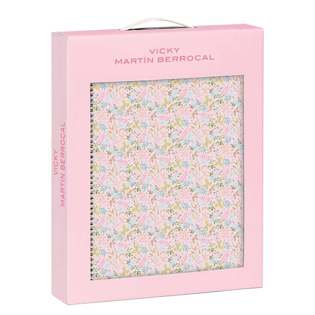 Safta VMB Set de Libreta A4 y Saco para Regalo - Presentado con Ventana Transparente - Asa de PVC - 280x60x350mm - Color Rosa 1