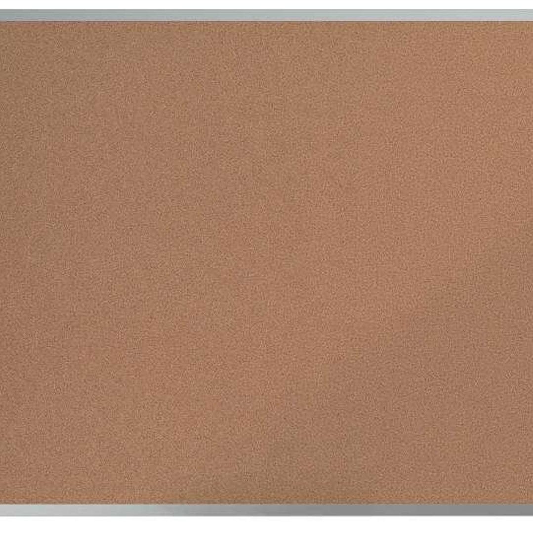 Nobo Essence Tablero de Anuncios de Corcho 900x600mm - Montaje en Esquinas - Superficie de Corcho - Marco de Aluminio Anodizado - Color Natural 1