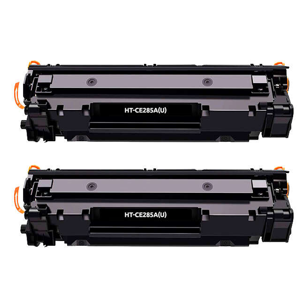Generico HP CE285A/CE278A/CB435A/CB436A Negro Pack de 2 Cartuchos de Toner Genericos - Reemplaza 85A/78A/35A/36A 1