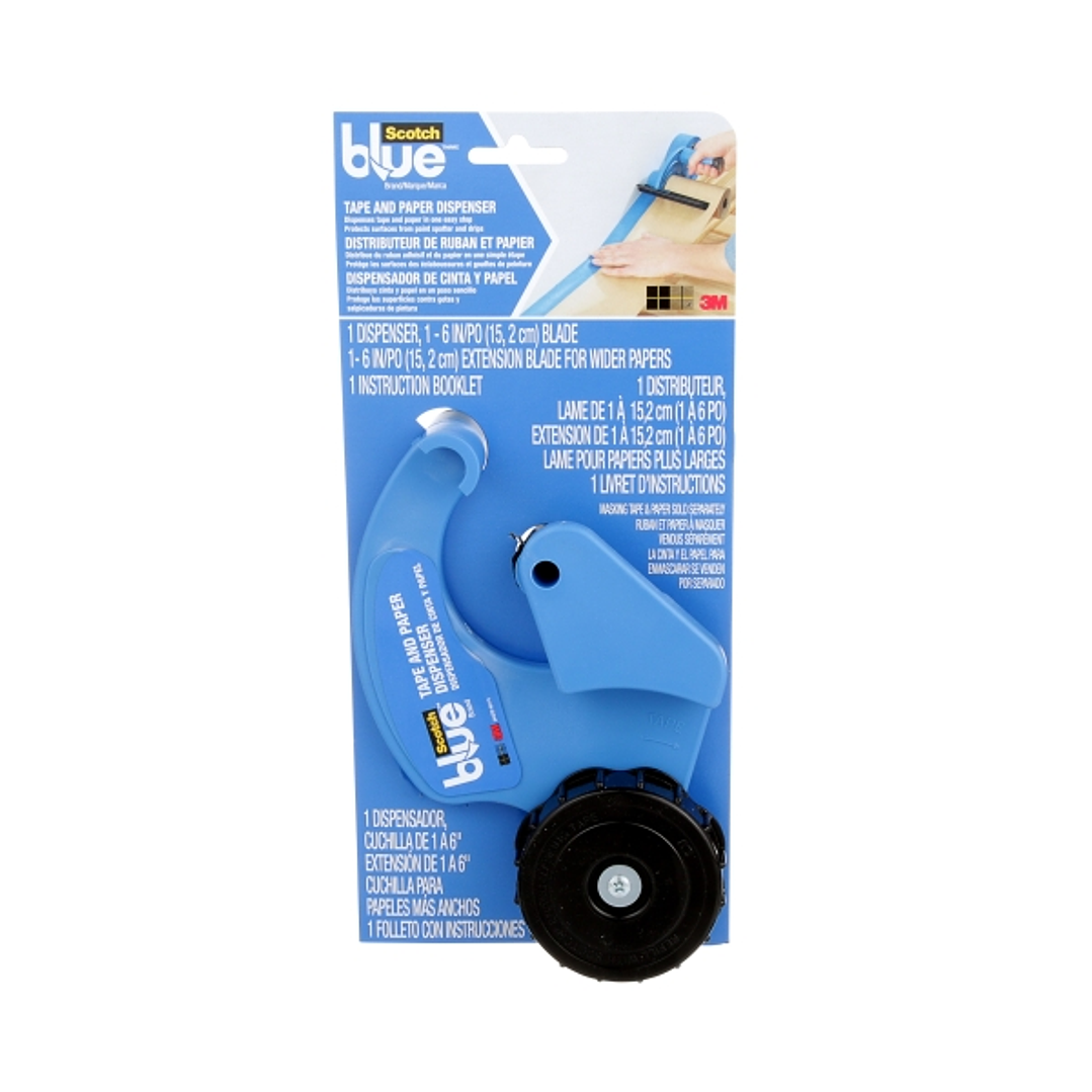 Scotchblue Dispensador de Cinta y Papel de Enmascarar - Color Azul, Negro 1