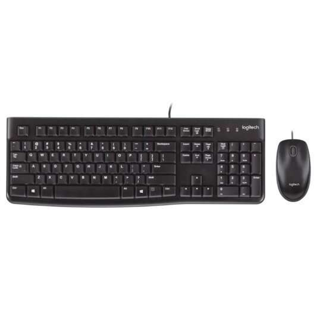Logitech MK120 Pack USB Teclado + Raton 1000dpi 3 Botones - Uso Ambidiestro - Portugues 1