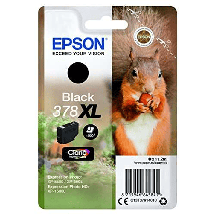 Epson 378XL Negro Cartucho de Tinta Original - C13T37914010 1