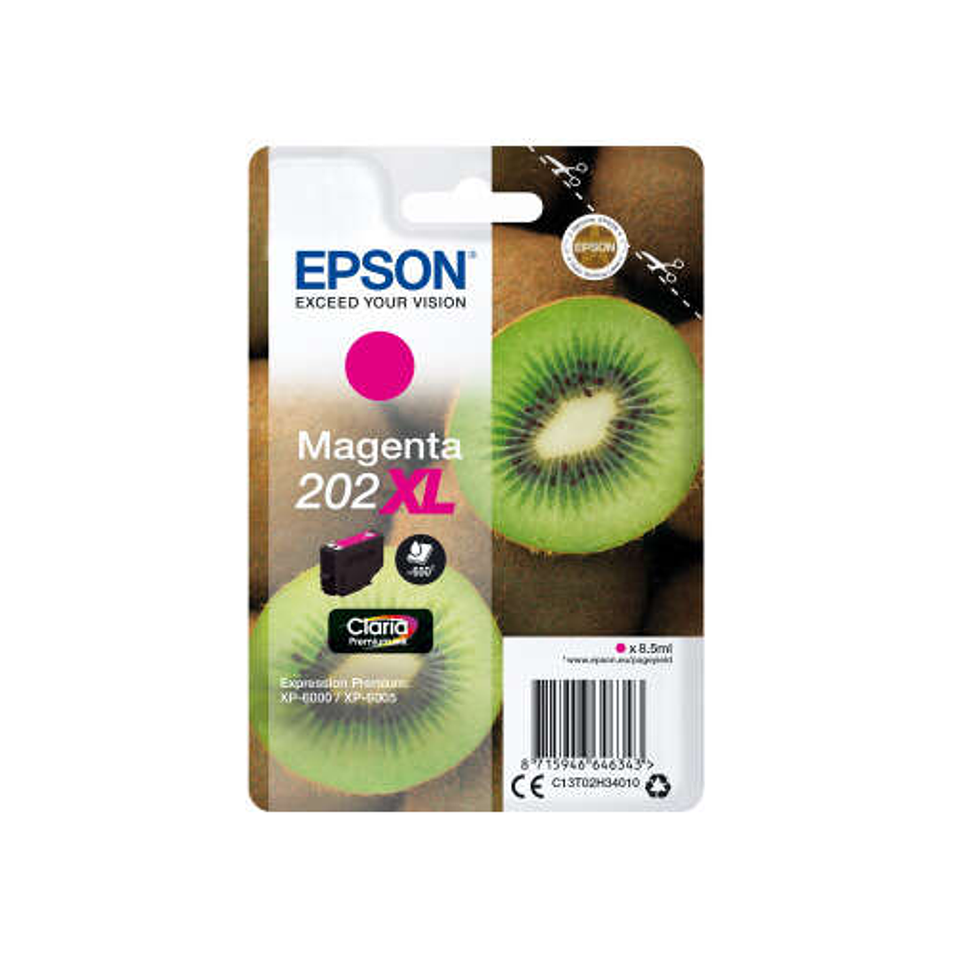 Epson 202XL Magenta Cartucho de Tinta Original - C13T02H34010 1