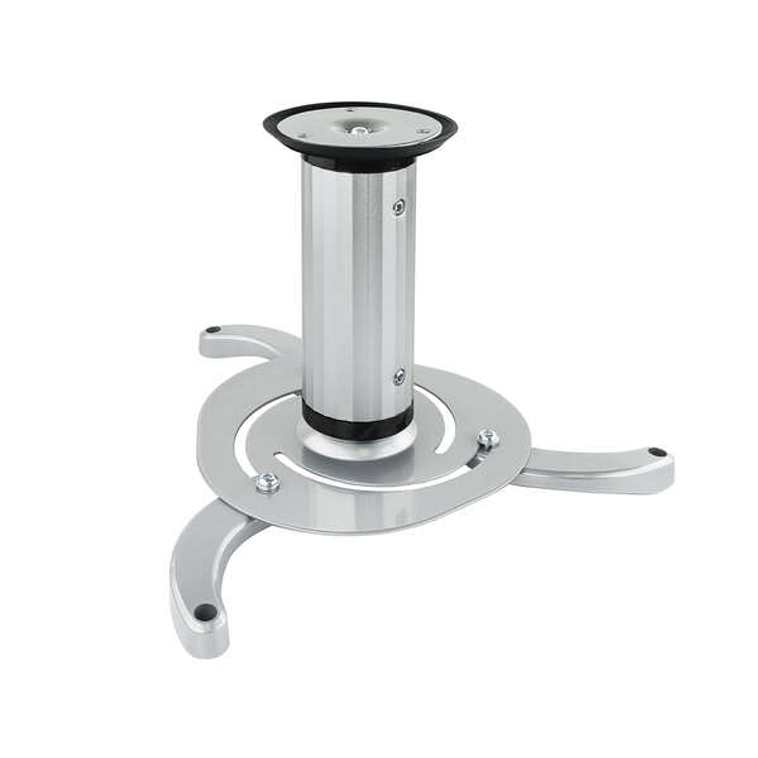 Tooq Soporte Universal de Techo para Proyector - Inclinable y Giratorio - Peso Max 10Kg - Color Plata 1