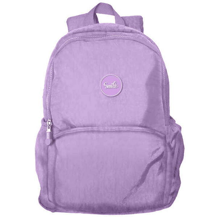 Dohe Serie Pastel Mochila Escolar Mediana - 2 Compartimentos - Tirantes Reforzados y Ajustables - Asa Superior - Color Morado Pastel 1