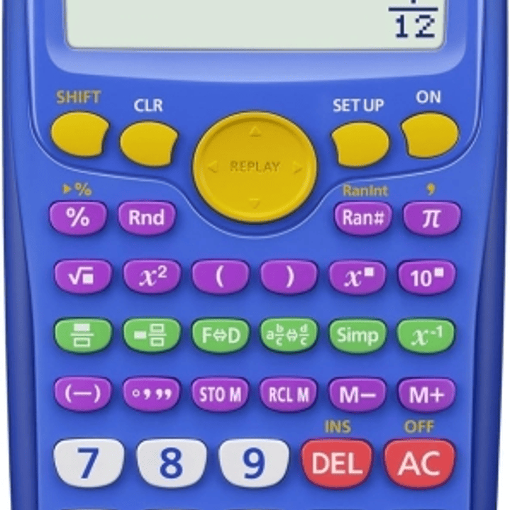 Casio FX-55 Plus Calculadora Cientifica Pantalla LCD 12 Digitos - 240 Funciones - Funcion de Potencia (Cuadrado), Calculo Exponencial etc... - Tapa Pr 1