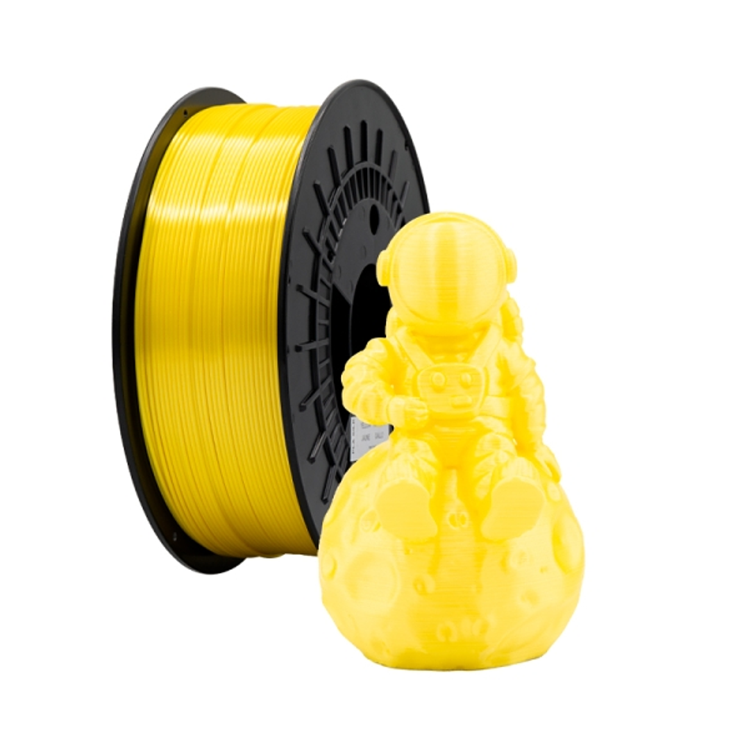 Filamento 3D PLA SILK - Diametro 1.75mm - Bobina 1kg - Color Amarillo 1