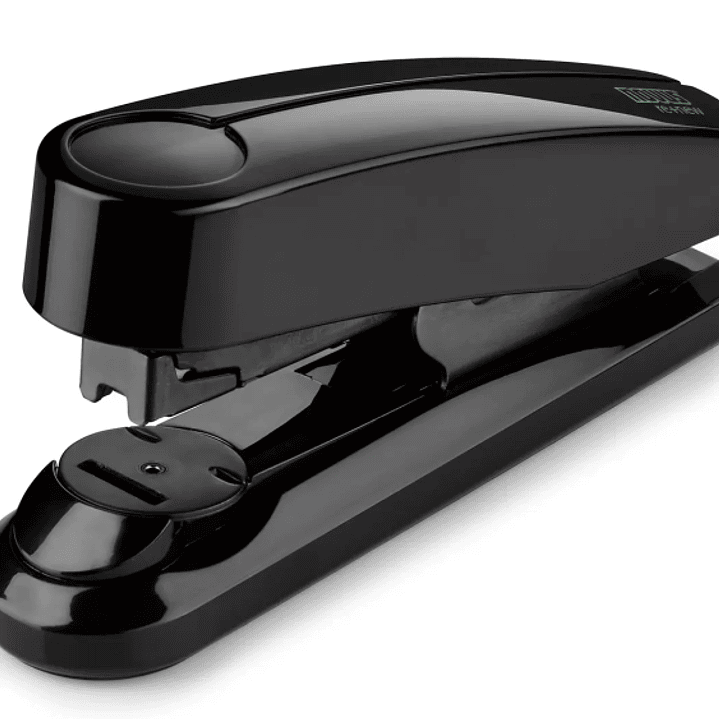 Novus B 4FC re+new Grapadora de Sobremesa - Fabricada con Plastico Reciclado - Hasta 50 Hojas - Grapado Plano Abierto, Cerrado y Clavado - Incluye 200 1