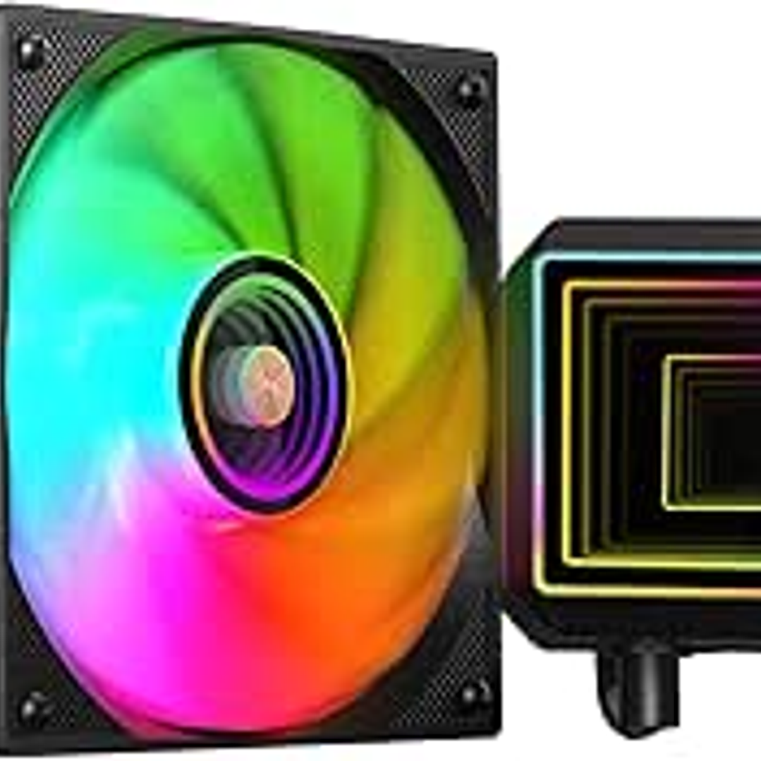 Mars Gaming ML-TWO120 Kit de Refrigeracion Liquida - Potencia 300W - Iluminacion ARGB Infinity Mirror - Bomba Opti-Chamber - Color Negro 1