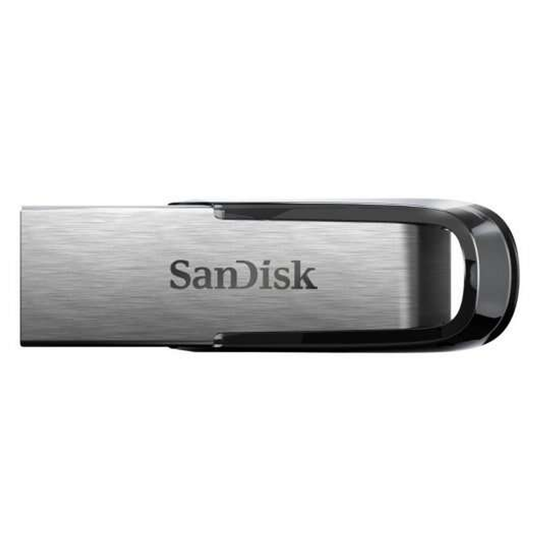 Sandisk Ultra Flair Memoria USB 3.0 128GB - Sin Tapa - Color Acero/Negro (Pendrive) 1