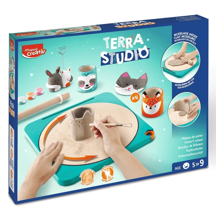 Maped Terra Studio Taller de Ceramica - Kit Infantil Completo y Facil de Usar - Para Niños a partir de 5 Años 1
