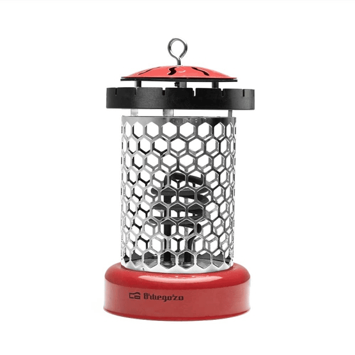 Orbegozo LO 8000 Estufa Electrica Compacta y Segura - Potencia 400W - Gancho Incorporado - Rejilla de Seguridad - 2 Niveles de Calor - 145x250x155mm - 1